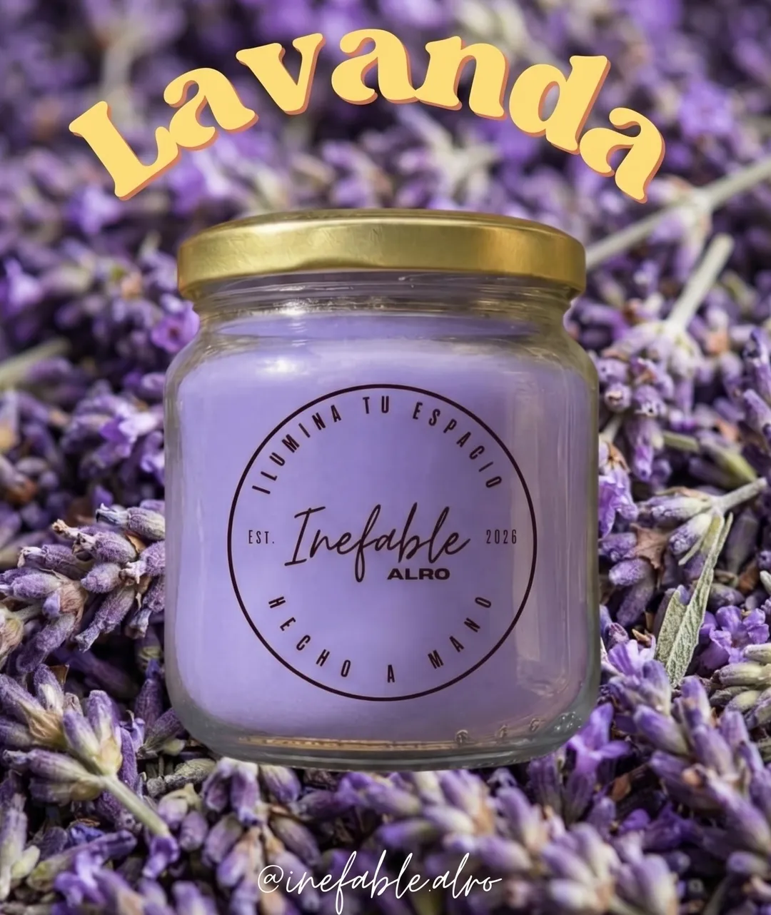 Vela Aromática de Lavanda