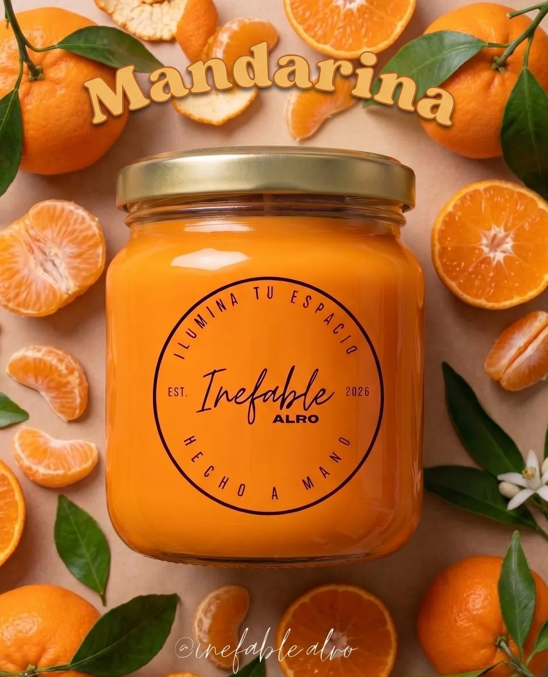 Vela Aromática Cítrica de Mandarina