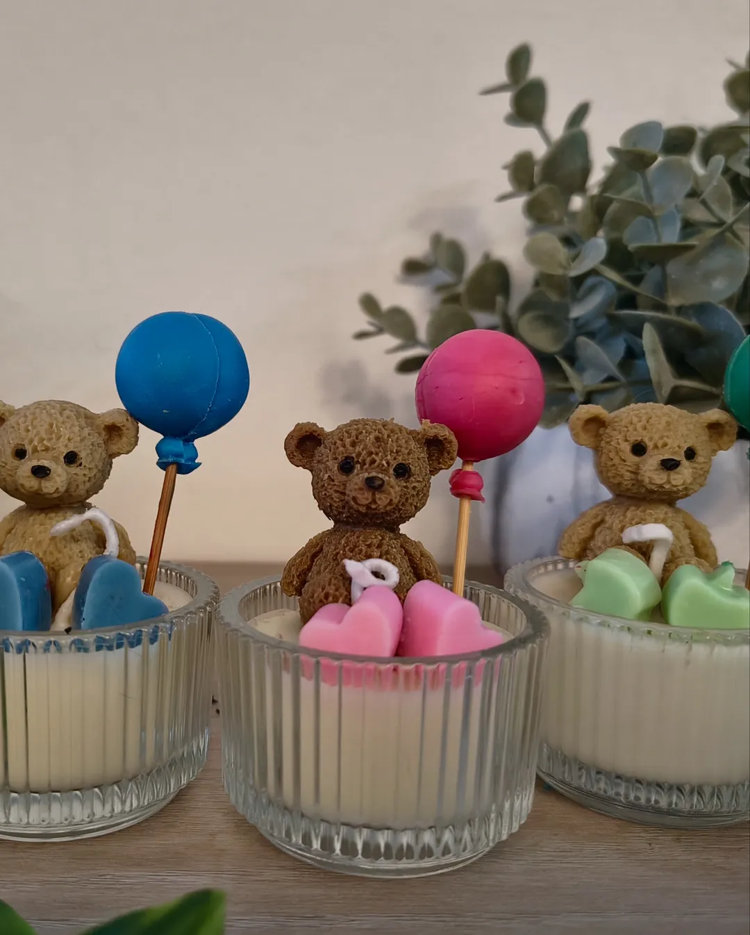 Vela Decorativa Osito Dulce Recuerdo – Ideal para Eventos